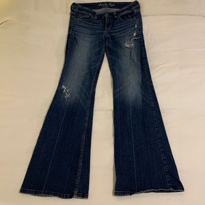 American Eagle Hipster Flare Jeans, Size 4